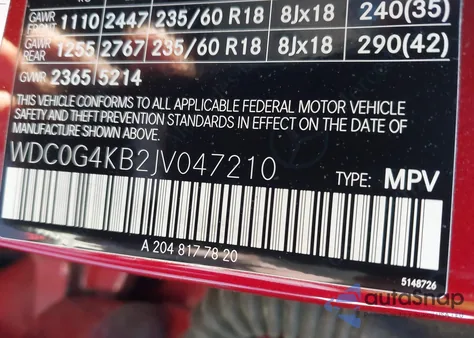 2018 Mercedes-Benz Glc 300 4Matic из США, поврежденный, VIN WDC0G4KB2JV047210